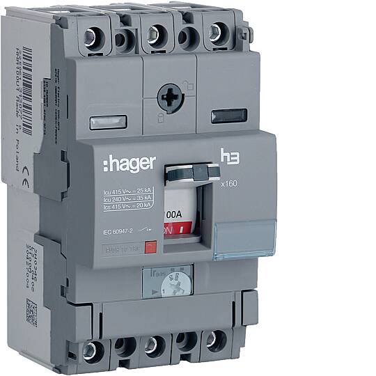 100A 25kA KOMPAKT ŞALTER (HHA100U) Hager - 2