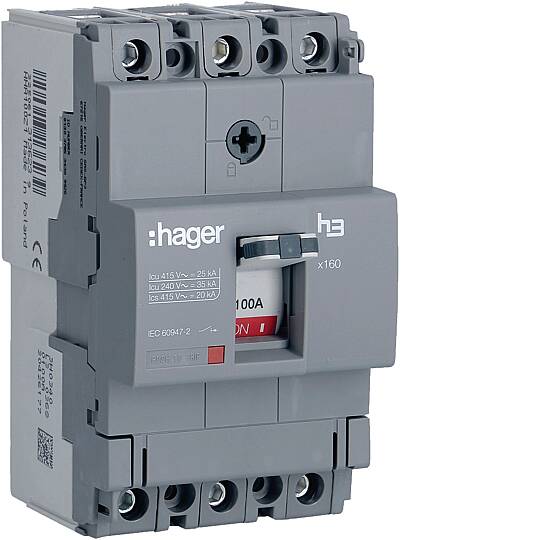 100A 25kA KOMPAKT ŞALTER (HHA100Z) Hager - 2