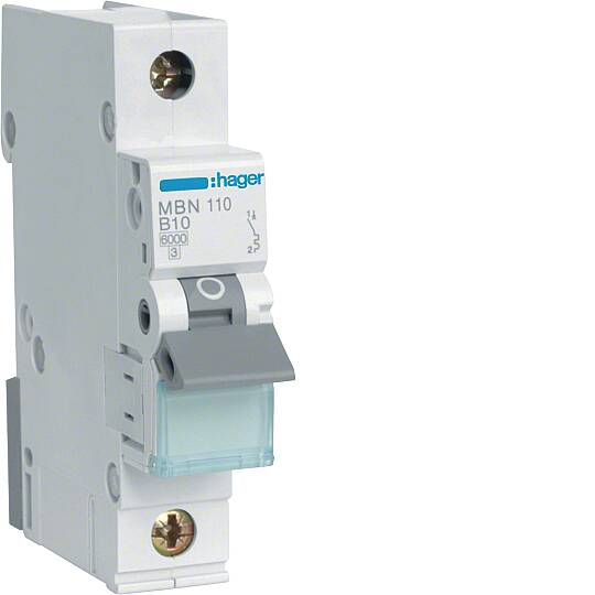 1x10A 6kA B EĞRİSİ W OTOMATİK SİGORTA (MBN110) Hager