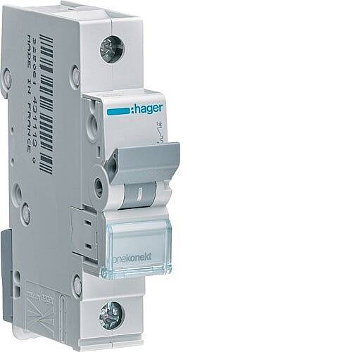 1x10A 6kA B EĞRİSİ W OTOMATİK SİGORTA (MT110A) Hager - 2