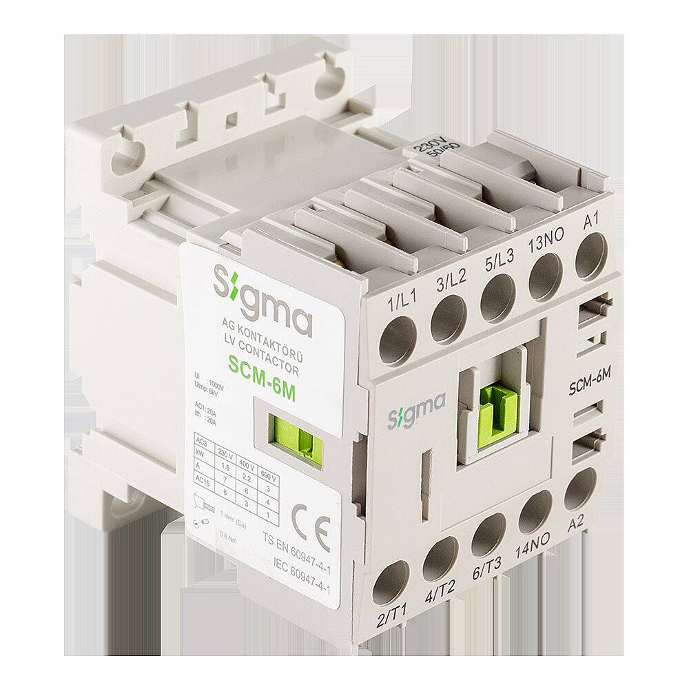 2,2KW 6A 230V MİNİ KONTAKTÖR Sigma - 1