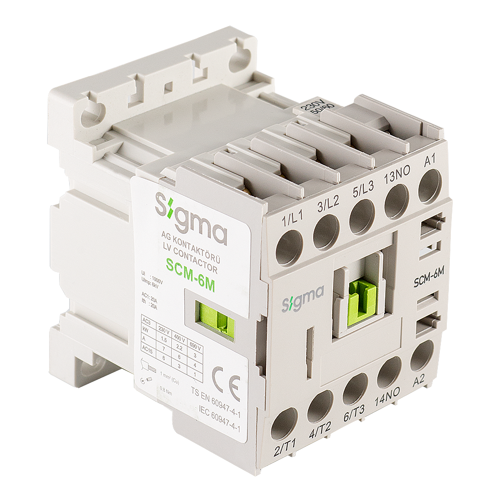 2,2KW 6A 230V MİNİ KONTAKTÖR Sigma - 2