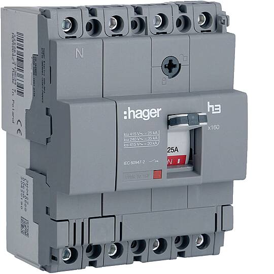 25A 25kA 4P KOMPAKT ŞALTER Hager - 2