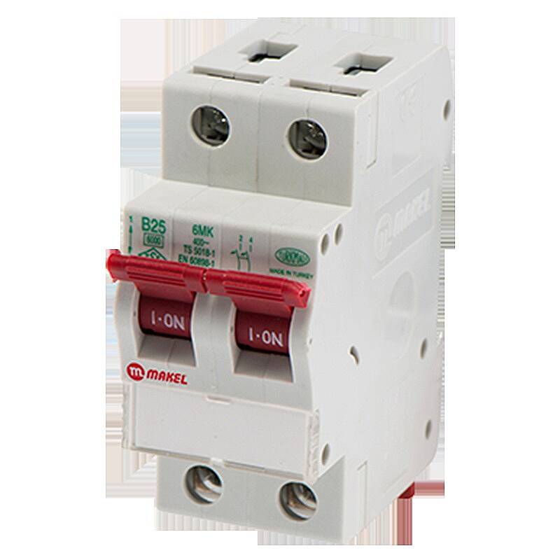 2x40A 3kA B TİPİ OTOMATİK SİGORTA Makel - 1