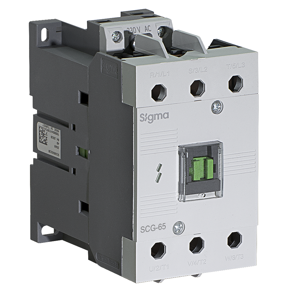 3P 30kW 65A ÇİFT Bobin Girişli GÜÇ KONTAKTÖRÜ Sigma - 2
