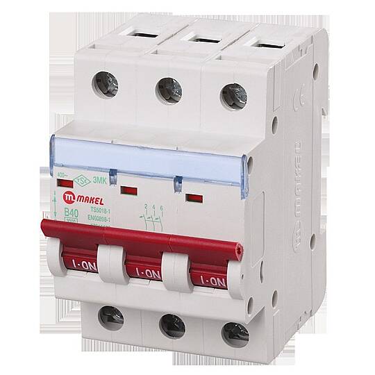 3x40A 3kA B TİPİ OTOMATİK SİGORTA Makel