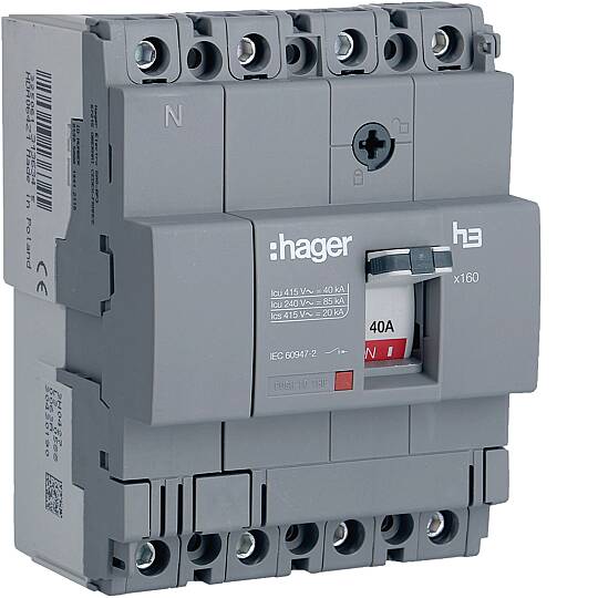 40A 40kA KOMPAKT ŞALTER (HNA041Z) Hager