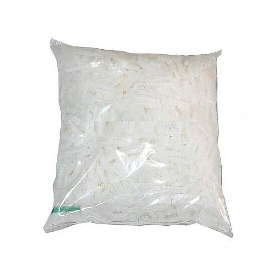 8mm PLASTİK DÜBEL BEYAZ POŞETLİ (100'li Paket) Çebi - 1