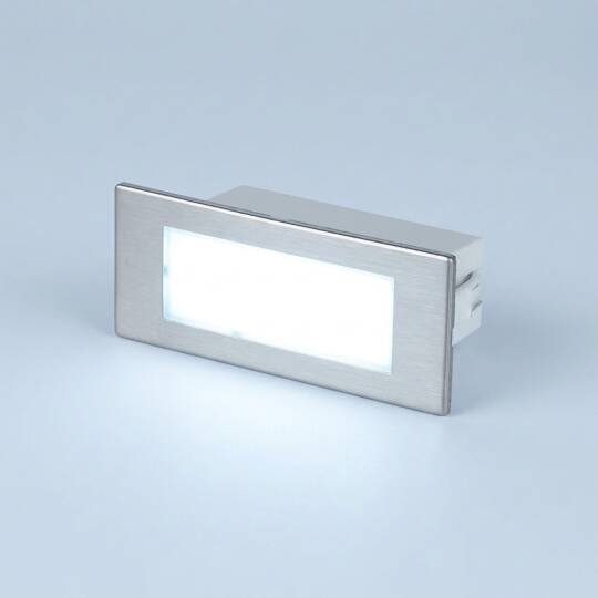 ACK 1,5W 6500K Beyaz Sensörlü Sıva Altı LED Merdiven ve Duvar Apliği (Saten Kasa) AH07-01034 - 3