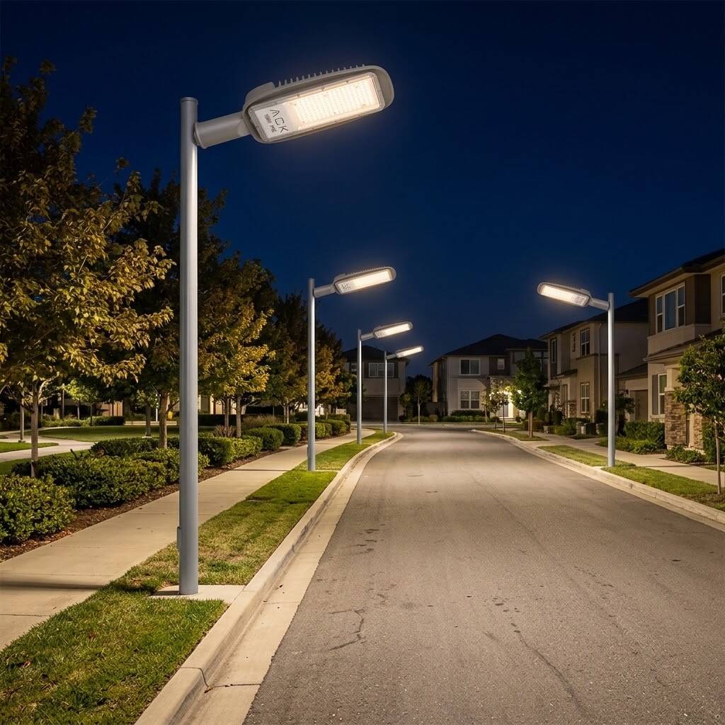 ACK 100W 3000K Günışığı 10.950 lm LED Sokak Armatürü (Gri) AT41-19100 - 2