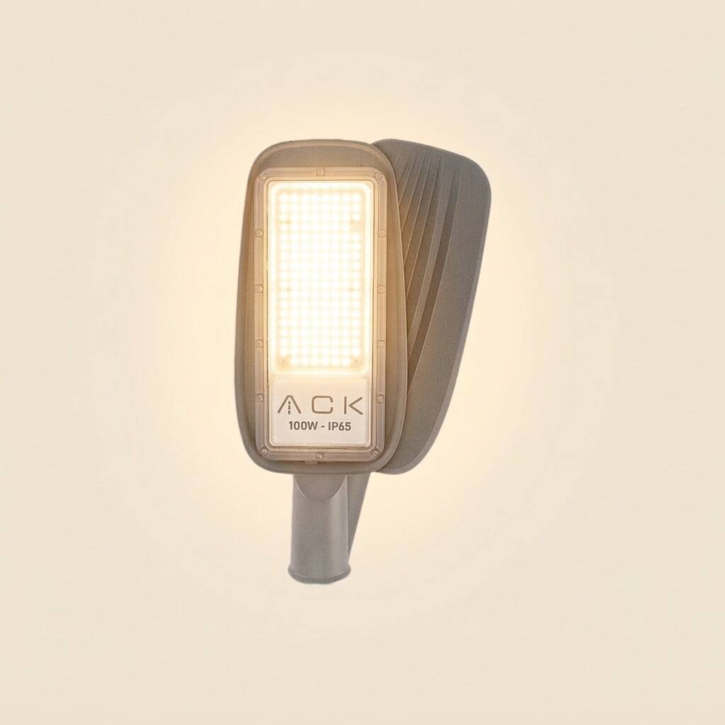 ACK 100W 3000K Günışığı 10.950 lm LED Sokak Armatürü (Gri) AT41-19100 - 3