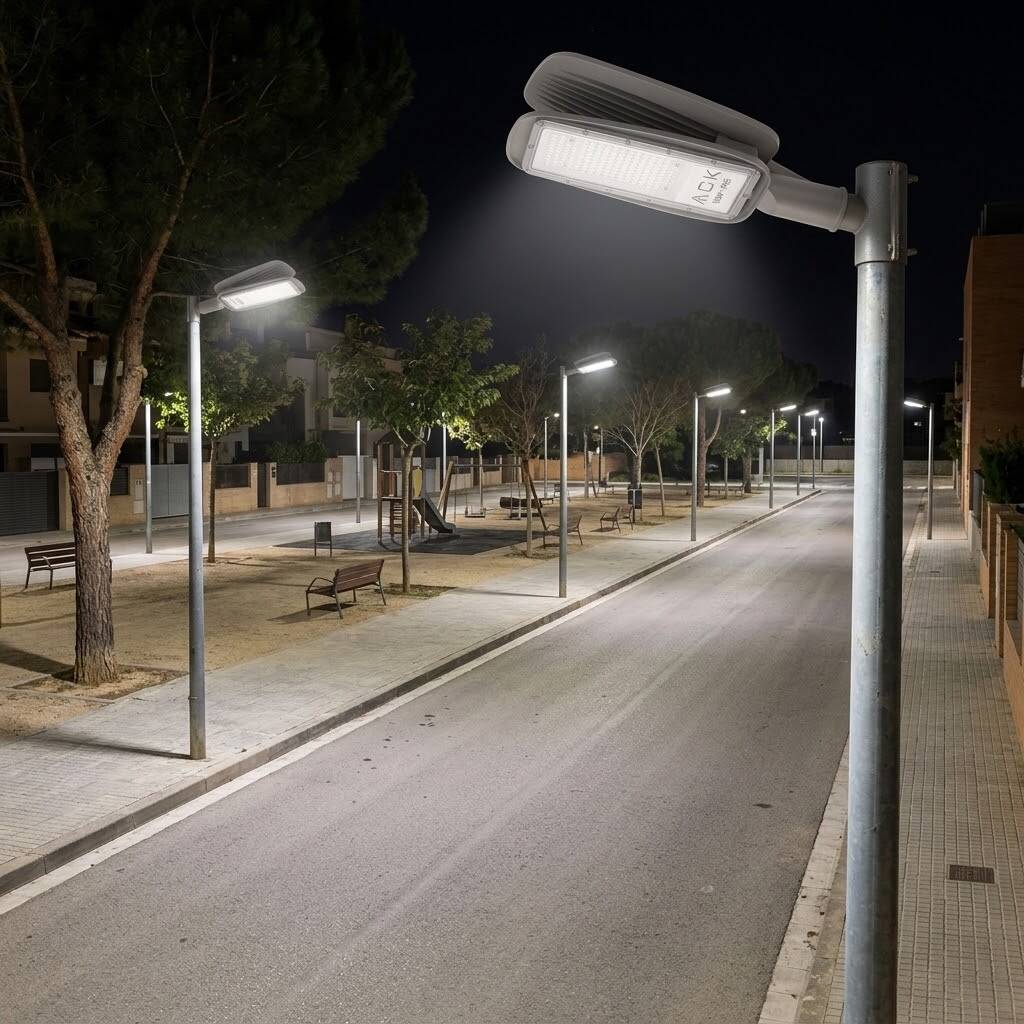 ACK 100W 4000K Ilık Beyaz 10.950 lm LED Sokak Armatürü (Gri) AT41-19110 - 2