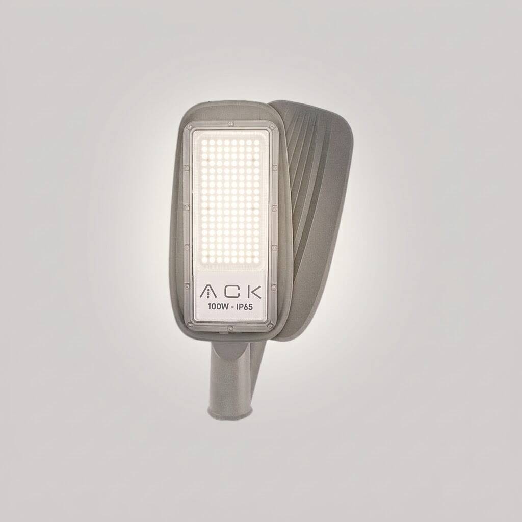 ACK 100W 4000K Ilık Beyaz 10.950 lm LED Sokak Armatürü (Gri) AT41-19110 - 3