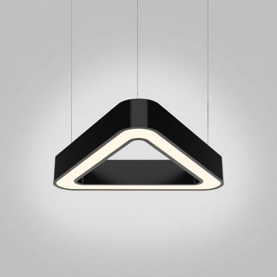 ACK 105W Geniş Çaplı Dekoratif Linear Sarkıt Armatür 100cmx100cm Üçgen Siyah Kasa AL02-04101 - 3