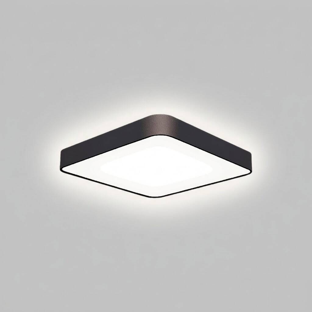 ACK 105W Geniş Çaplı Dekoratif Linear Sarkıt Armatür 80cmx80cm İnce Kare Siyah Kasa AL02-06801 - 3