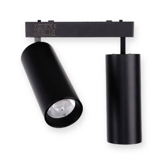 ACK 10W+10W CCT (3 Renk) 48V Magnetik Ray Armatürü Çiftli Yönlendirilebilir Spot Siyah Kasa AD45-05391