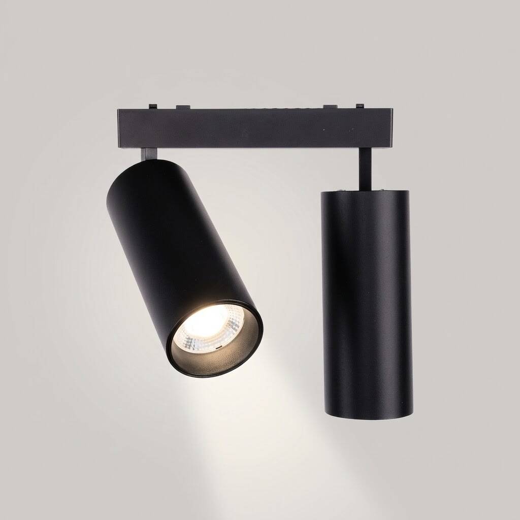 ACK 10W+10W CCT (3 Renk) 48V Magnetik Ray Armatürü Çiftli Yönlendirilebilir Spot Siyah Kasa AD45-05391 - 3