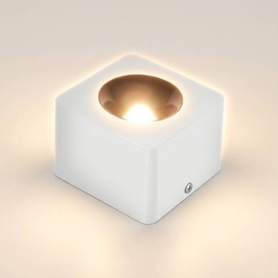 ACK 10W 3000K Günışığı 1000lm Kamaşma Önleyici Tekli Sıva Üstü Spot (102x102 mm Beyaz Kasa) AH12-01100 - 3