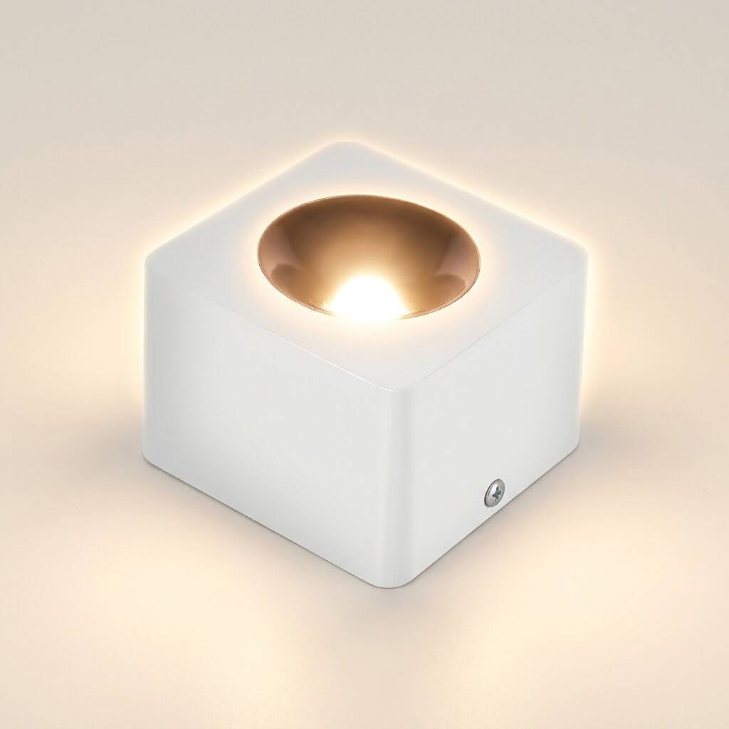 ACK 10W 3000K Günışığı 1000lm Kamaşma Önleyici Tekli Sıva Üstü Spot (102x102 mm Beyaz Kasa) AH12-01100 - 3
