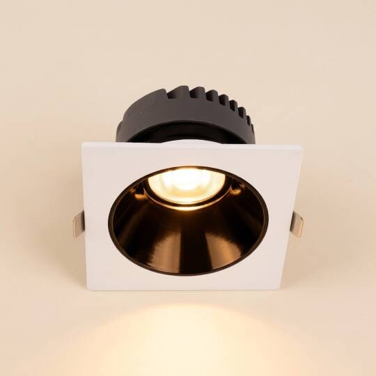 ACK 10W 3000K Günışığı 850lm Kamaşma Önleyici (Dark Light) Sıva Altı Kare Spot (88x88 mm Beyaz Kasa) AD10-01500 - 3