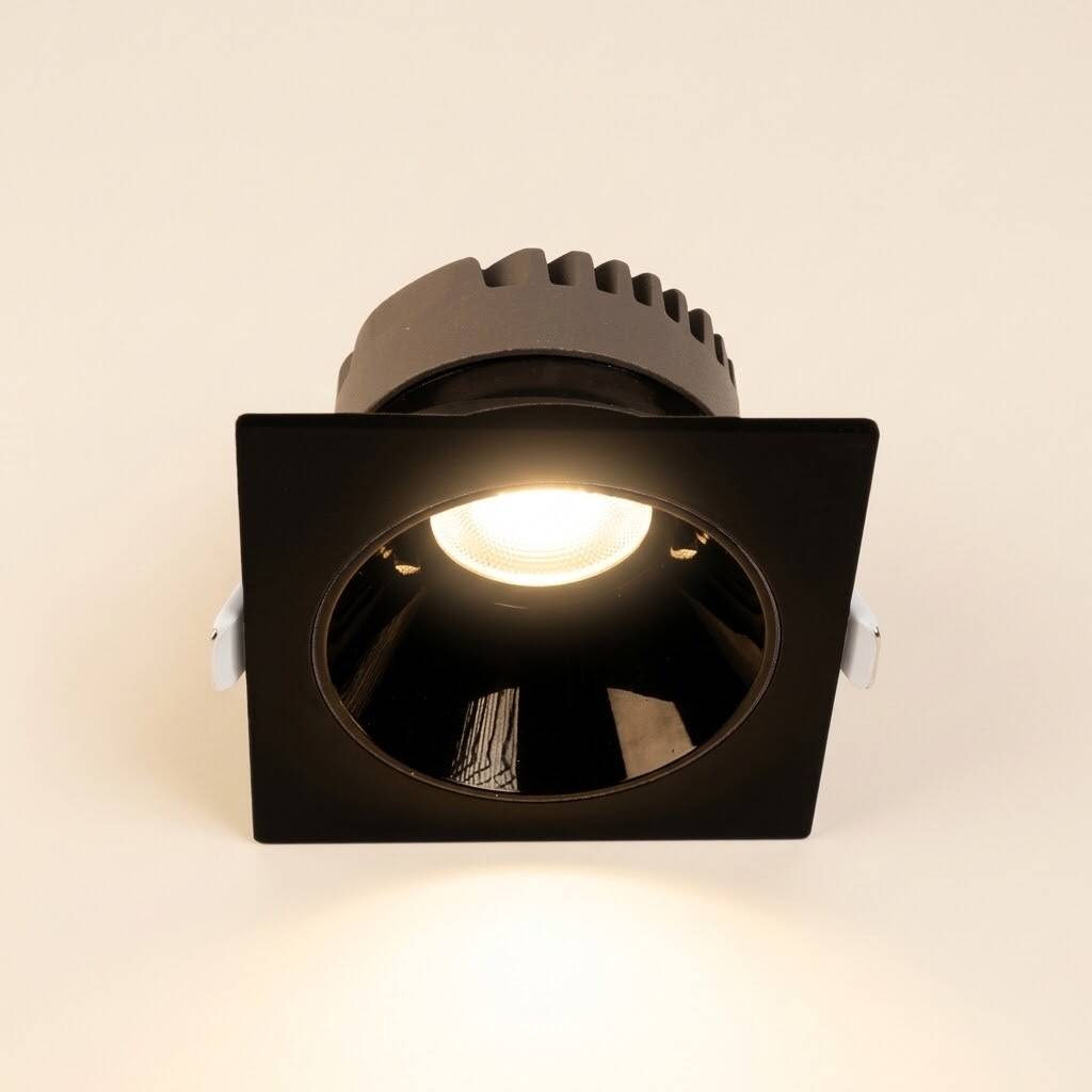 ACK 10W 3000K Günışığı 850lm Kamaşma Önleyici (Dark Light) Sıva Altı Kare Spot (88x88 mm Siyah Kasa) AD10-01501 - 3