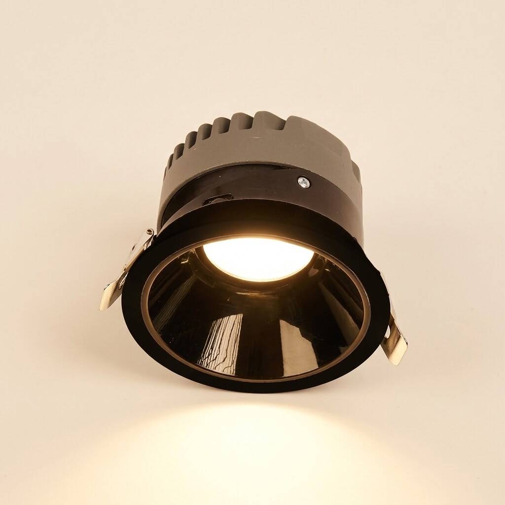 ACK 10W 3000K Günışığı 850lm Kamaşma Önleyici (Dark Light) Sıva Altı Spot (Ø82,5 mm Siyah Kasa) AD10-01101 - 3
