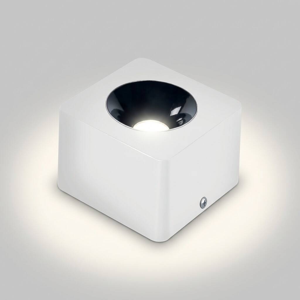 ACK 10W 4000K Ilık Beyaz 1030lm Kamaşma Önleyici Tekli Sıva Üstü Spot (102x102 mm Beyaz Kasa) AH12-01110 - 3
