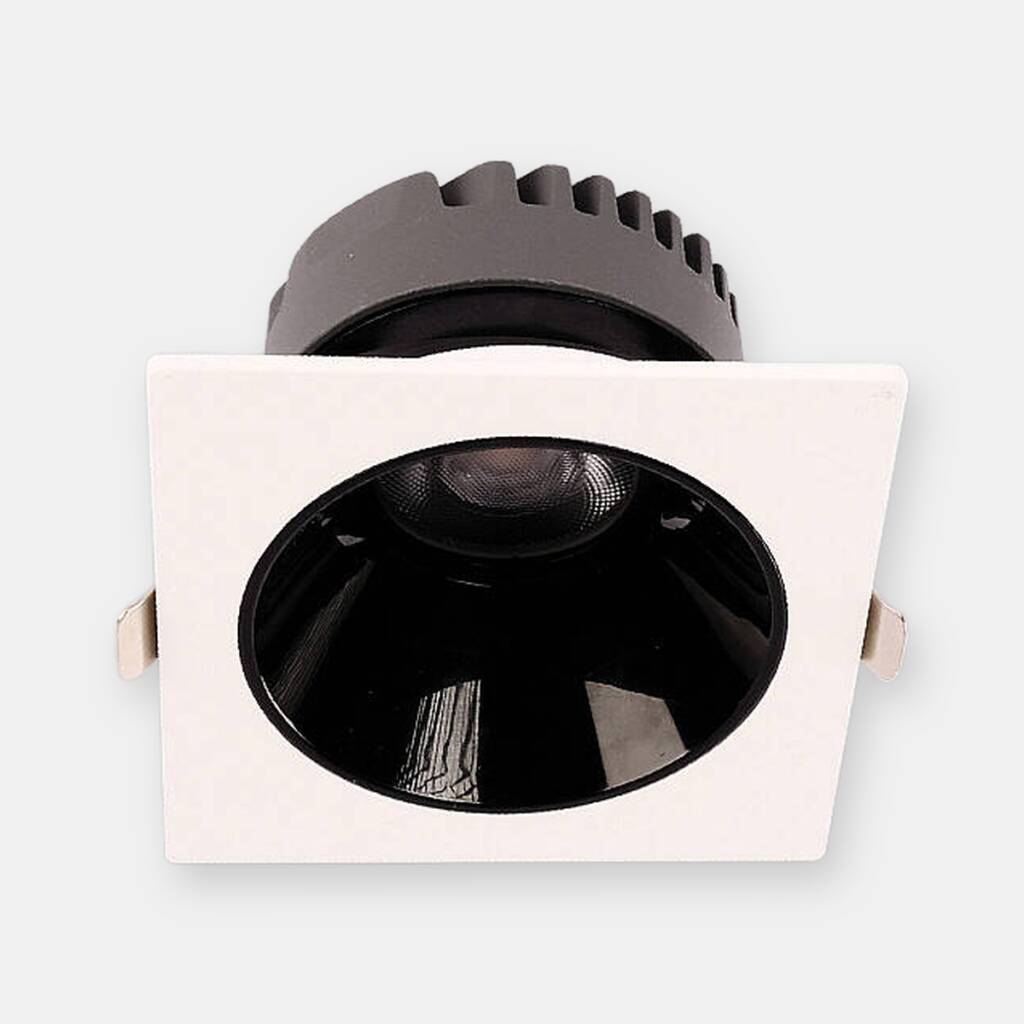 ACK 10W 4000K Ilık Beyaz 870lm Kamaşma Önleyici (Dark Light) Sıva Altı Kare Spot (88x88 mm Beyaz Kasa) AD10-01510 - 1
