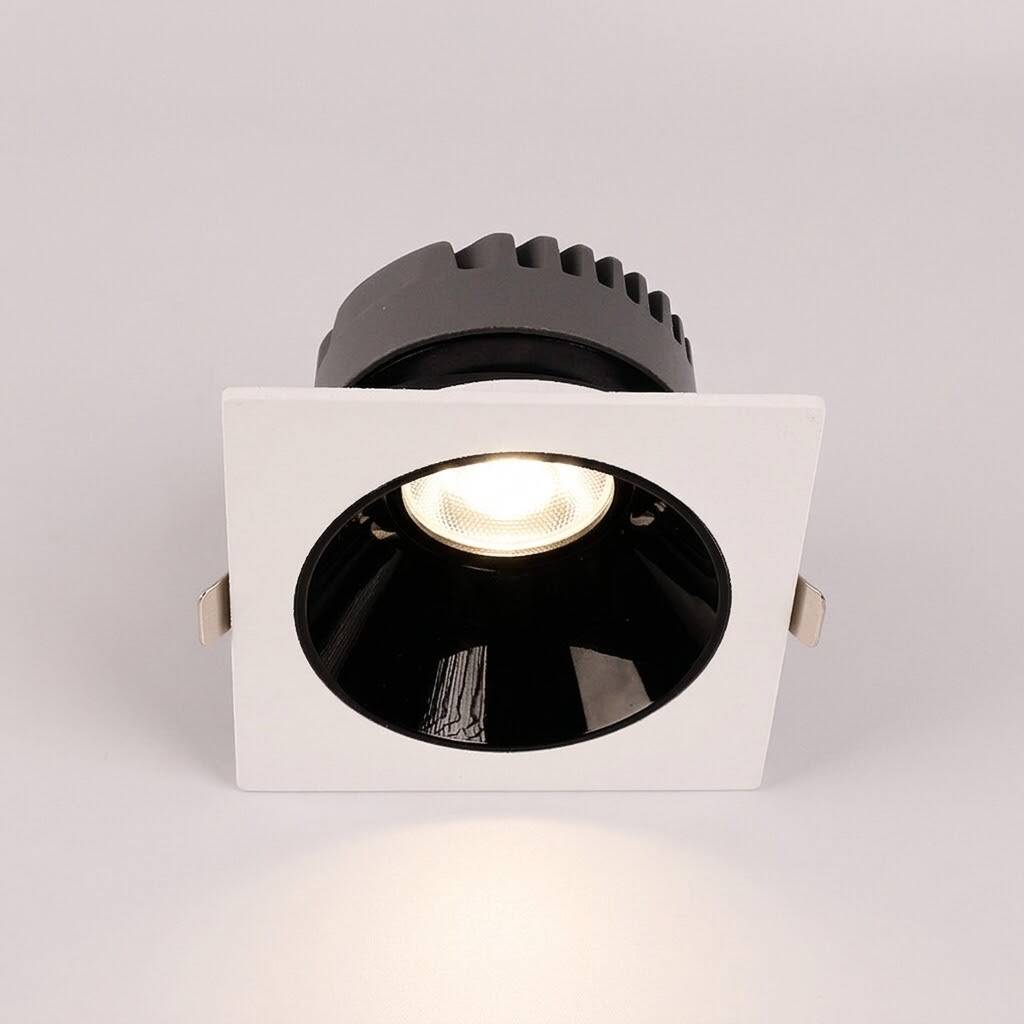 ACK 10W 4000K Ilık Beyaz 870lm Kamaşma Önleyici (Dark Light) Sıva Altı Kare Spot (88x88 mm Beyaz Kasa) AD10-01510 - 3
