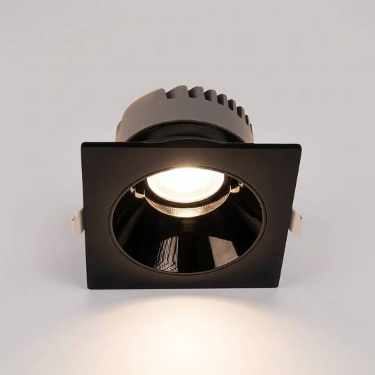 ACK 10W 4000K Ilık Beyaz 870lm Kamaşma Önleyici (Dark Light) Sıva Altı Kare Spot (88x88 mm Siyah Kasa) AD10-01511 - 3