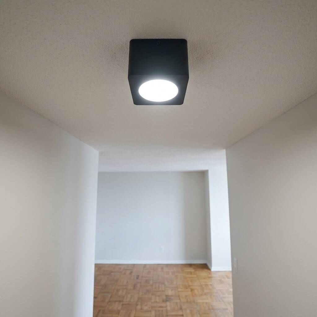 ACK 10W 6500K Beyaz 1050lm Kamaşma Önleyici Tekli Sıva Üstü Spot (102x102 mm Siyah Kasa) AH12-01131 - 2