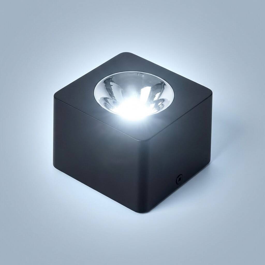 ACK 10W 6500K Beyaz 1050lm Kamaşma Önleyici Tekli Sıva Üstü Spot (102x102 mm Siyah Kasa) AH12-01131 - 3