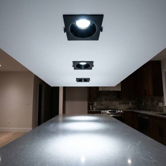 ACK 10W 6500K Beyaz 890lm Kamaşma Önleyici (Dark Light) Sıva Altı Kare Spot (88x88 mm Siyah Kasa) AD10-01531 - 2