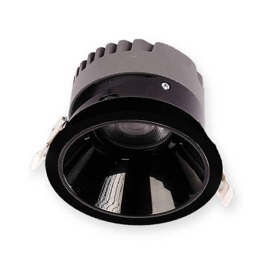 ACK 10W 6500K Beyaz 900lm Kamaşma Önleyici (Dark Light) Sıva Altı Spot (Ø82,5 mm Siyah Kasa) AD10-01131