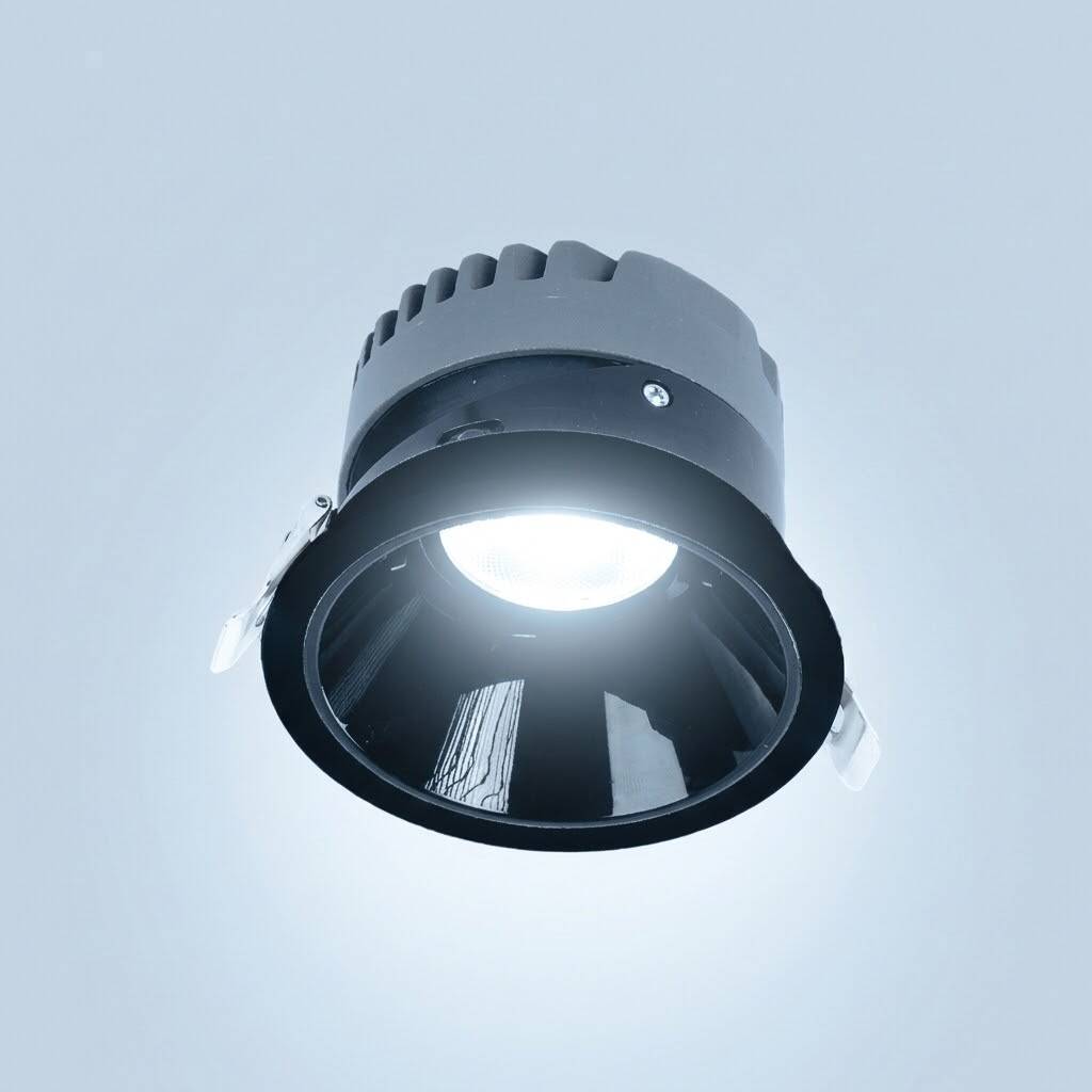ACK 10W 6500K Beyaz 900lm Kamaşma Önleyici (Dark Light) Sıva Altı Spot (Ø82,5 mm Siyah Kasa) AD10-01131 - 3