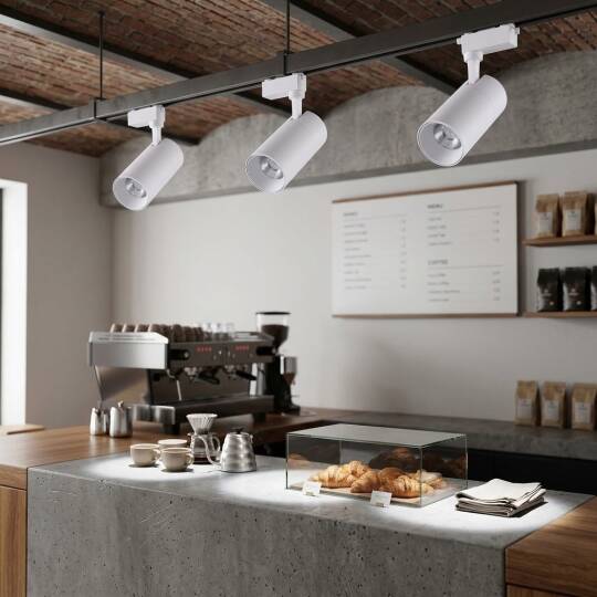 ACK 10W 6500K Beyaz LED Ray Armatürü Spot Lamba (Beyaz Kasa) AD30-11030 - 2