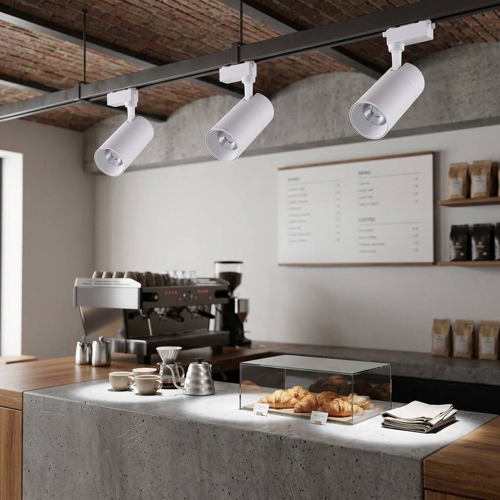 ACK 10W 6500K Beyaz LED Ray Armatürü Spot Lamba (Beyaz Kasa) AD30-11030 - 2