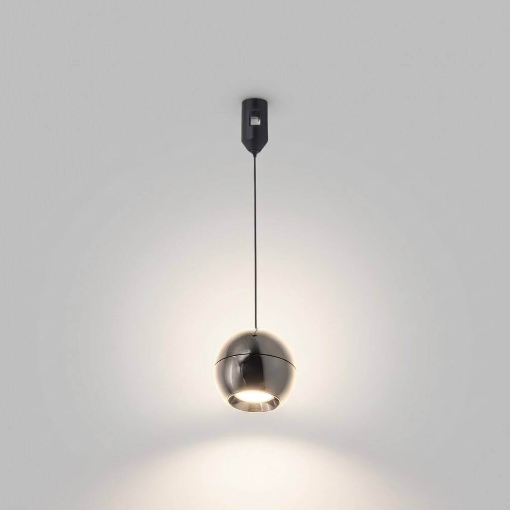 ACK 10W CCT (3 Renk) 48V Rétro Magnetik Ray Armatürü Metal Küre Sarkıt (Siyah (Black)) AD50-07297 - 3