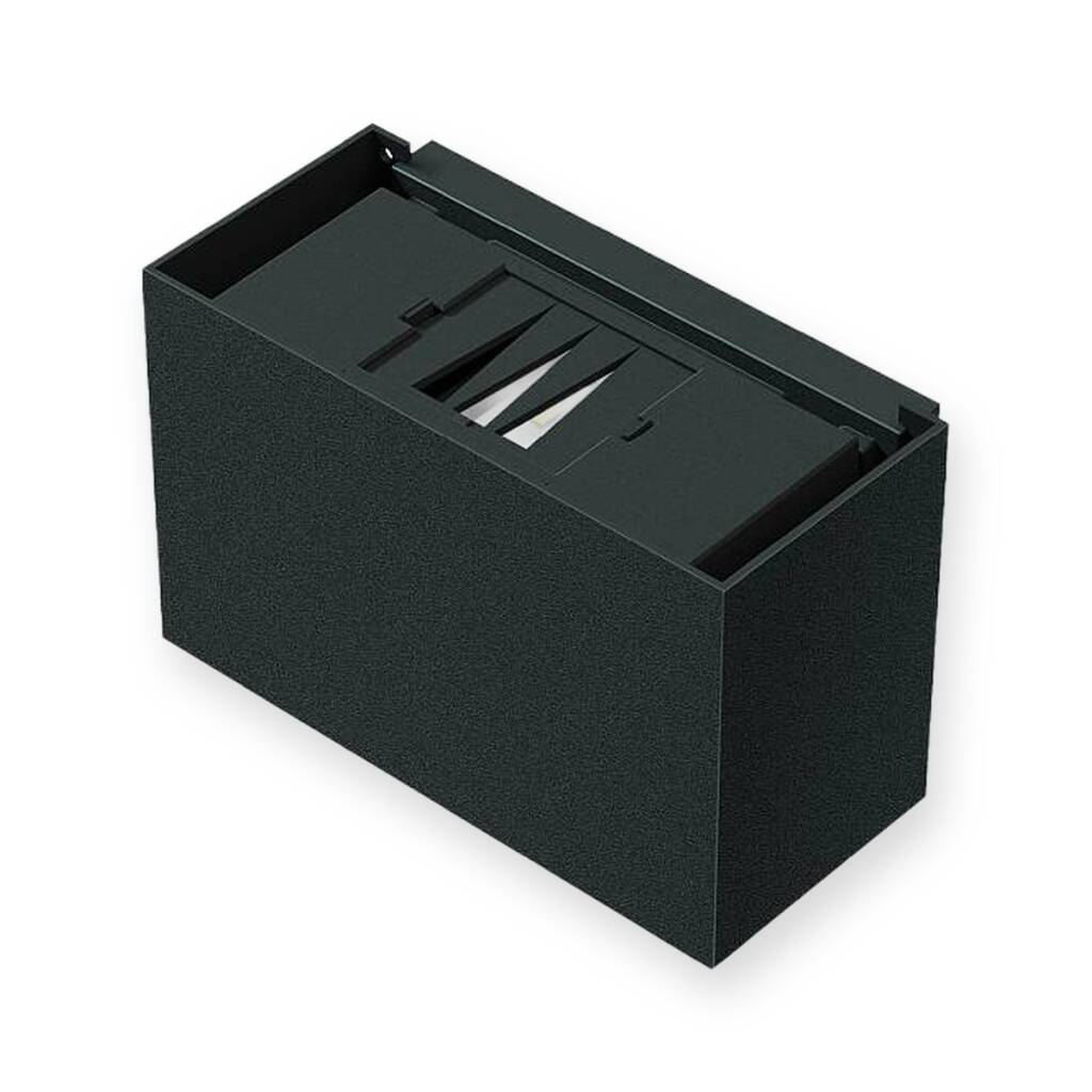 ACK 10W 3000K Günışığı 1165lm Dikdörtgen Alüminyum Duvar Apliği (Beyaz) AH14-11000 - 1