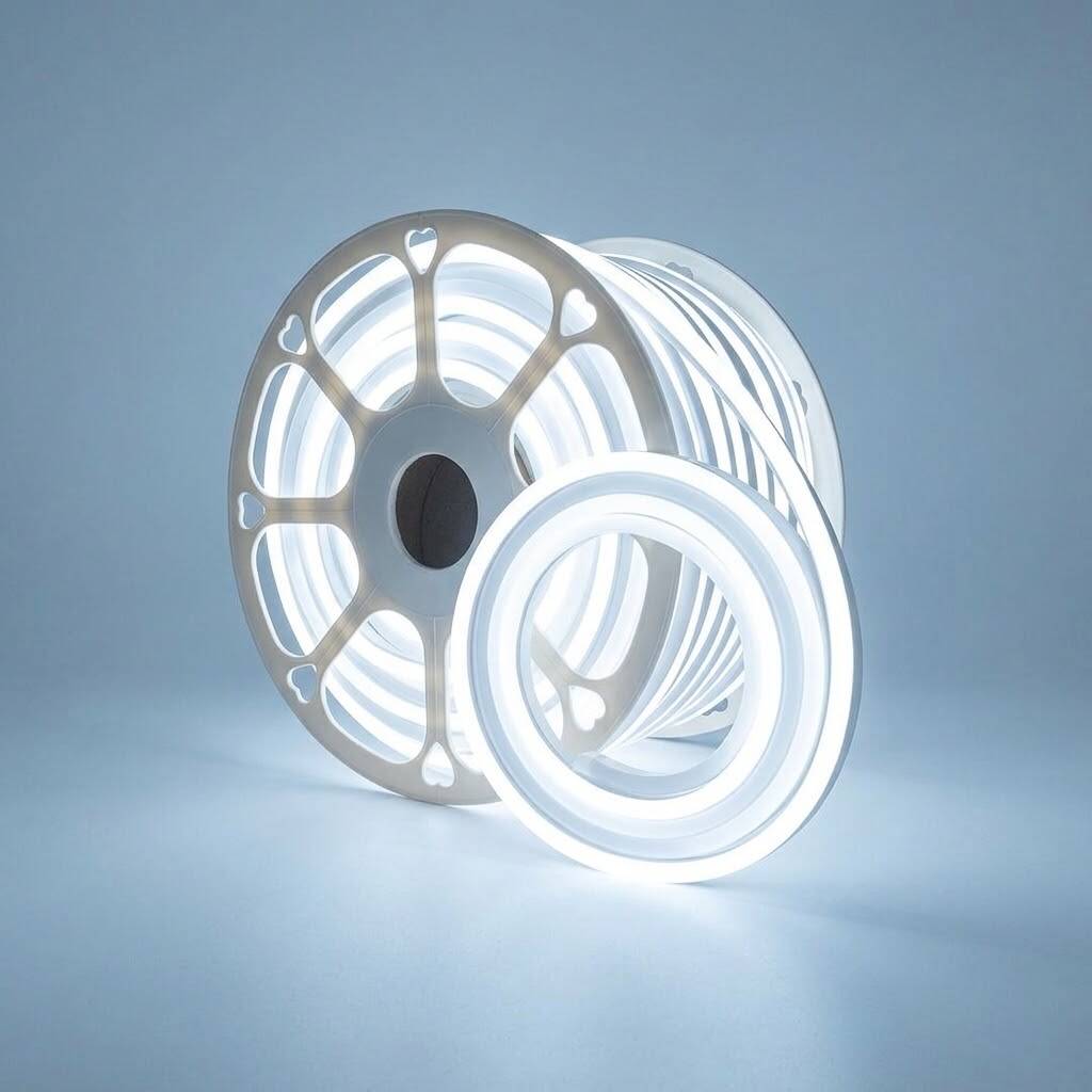 ACK 11W/mt 6500K Beyaz 1100 lm/mt 7x13mm 220V LED Neon Hortum (50mt Rulo) AS07-00403 - 3