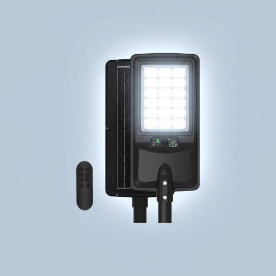 ACK 120W 6500K Beyaz Solar LED Sokak Armatürü (Siyah) AT42-09131 - 3