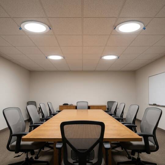 ACK 12W 4000K Ilık Beyaz 1080lm Sıva Altı Yuvarlak Led Panel (Ø170 mm Beyaz Kasa) AP01-01210 - 2