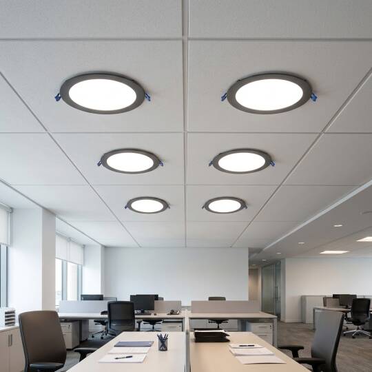 ACK 12W 4000K Ilık Beyaz 1080lm Sıva Altı Yuvarlak Led Panel (Ø170 mm Siyah Kasa) AP01-01211 - 2