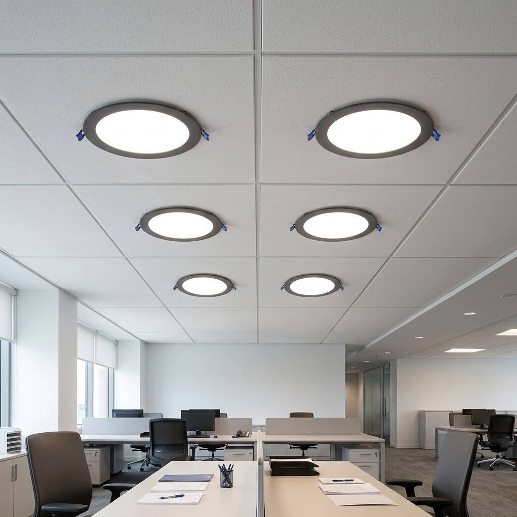 ACK 12W 4000K Ilık Beyaz 1080lm Sıva Altı Yuvarlak Led Panel (Ø170 mm Siyah Kasa) AP01-01211 - 2