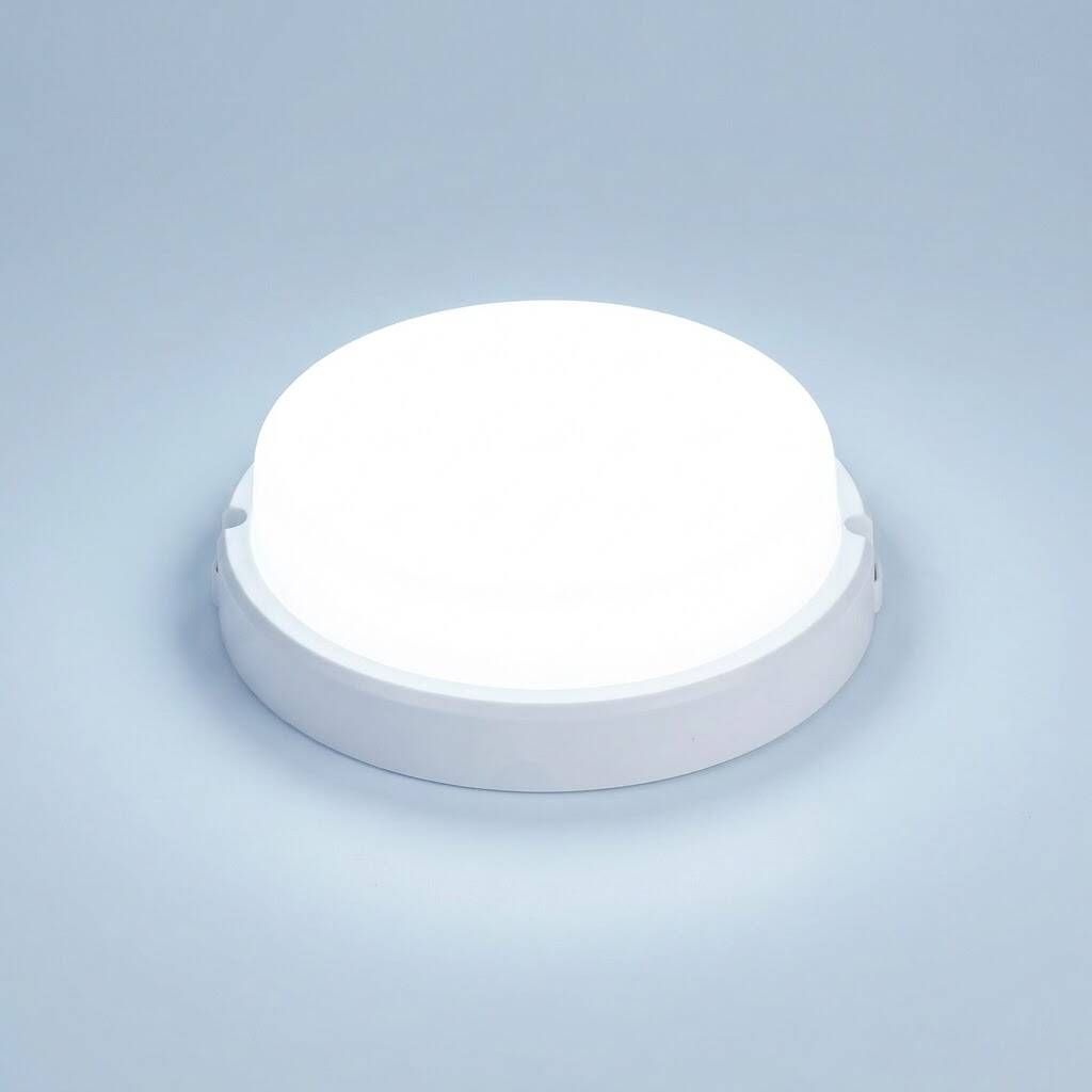 ACK 12W 6500K Beyaz 900 lm Yuvarlak LED Bulkhead Armatür AT10-01230 - 3