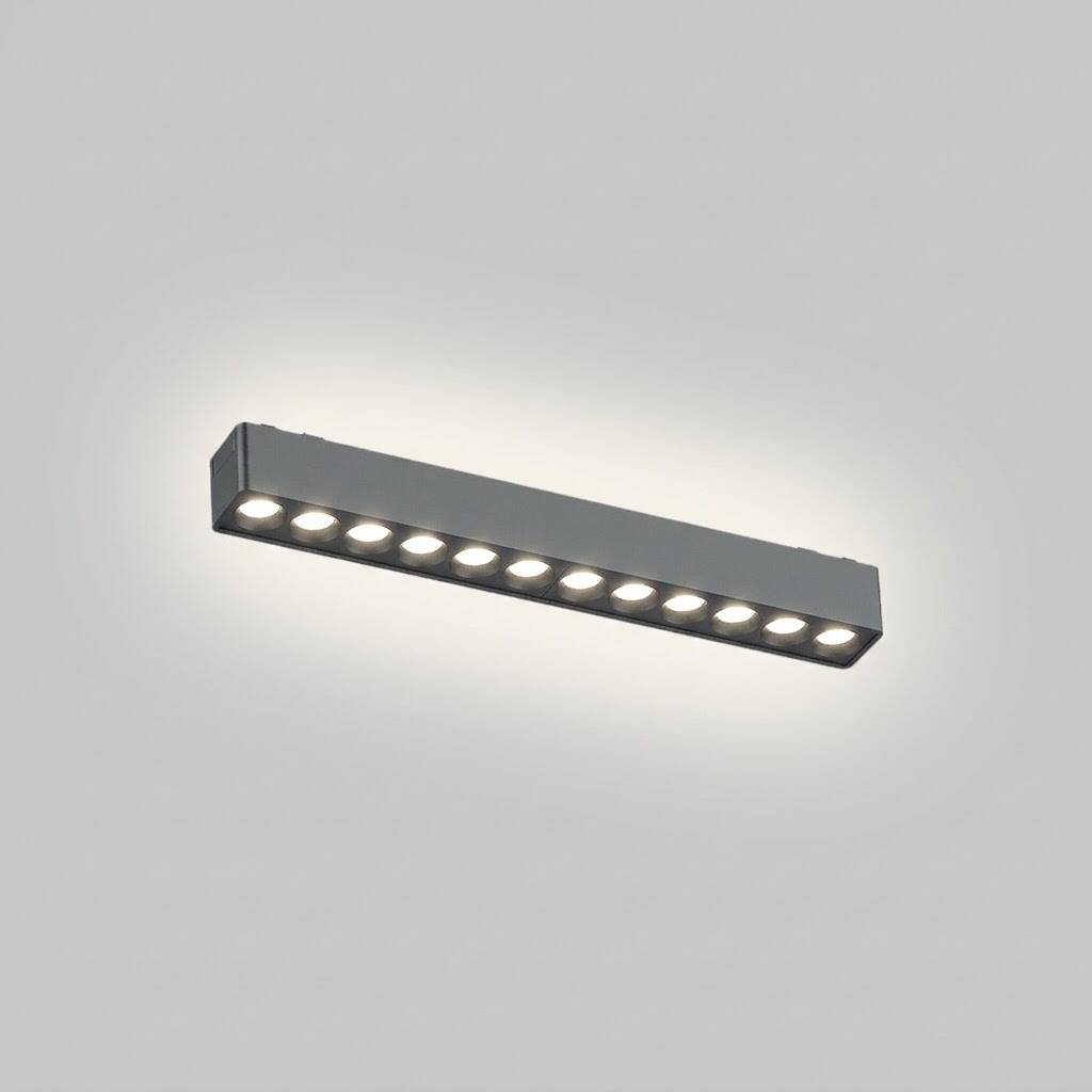 ACK 12W CCT (3 Renk) 48V Magnetik Ray Armatürü Çoklu Dot (Izgara) Siyah Kasa AD45-02291 - 3