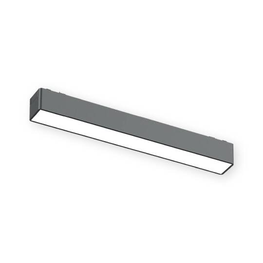 ACK 12W CCT (3 Renk) 48V Magnetik Ray Armatürü Düz (Lineer) Siyah Kasa AD45-01191