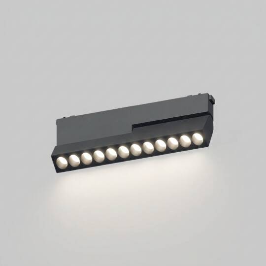 ACK 12W CCT (3 Renk) 48V Magnetik Ray Armatürü Hareketli Açılı Dot (Izgara) Siyah Kasa AD45-04291 - 3