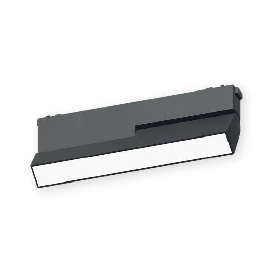 ACK 12W CCT (3 Renk) 48V Magnetik Ray Armatürü Hareketli Açılı Düz Siyah Kasa AD45-03291