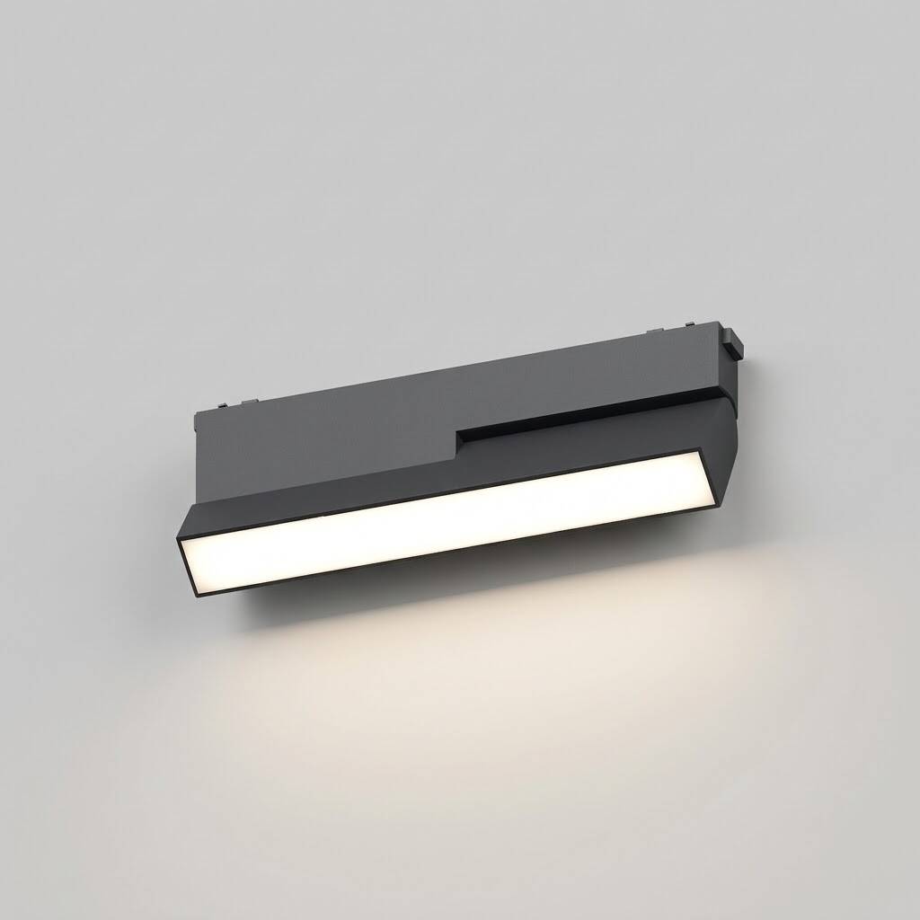 ACK 12W CCT (3 Renk) 48V Magnetik Ray Armatürü Hareketli Açılı Düz Siyah Kasa AD45-03291 - 3